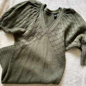 Green VS Sweater dress